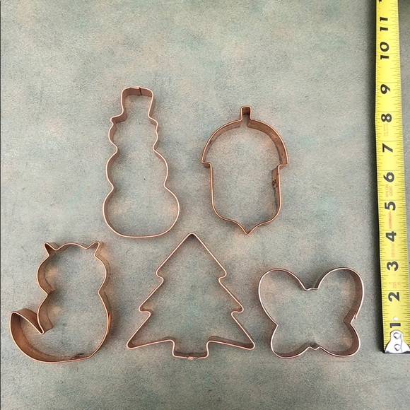Copper Cookie Cutter Bundle Holiday Baking - Picture 7 of 8